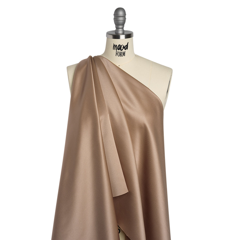 Polyester Satin - Swiss Coffee - Reverie Collection Polyester Satin - Swiss Coffee - Reverie Collection