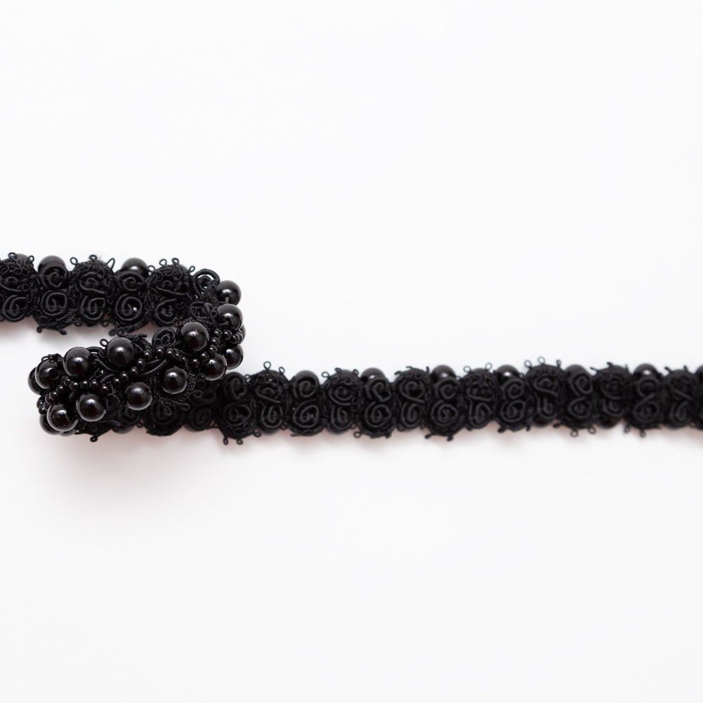 Black Pearl Braided Trim - 1 Black Pearl Braided Trim - 1