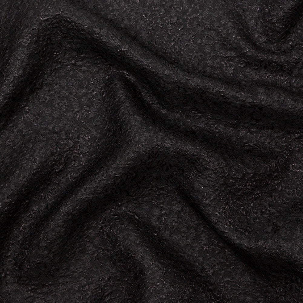 Metallic Black Luxury Floral Brocade Metallic Black Luxury Floral Brocade