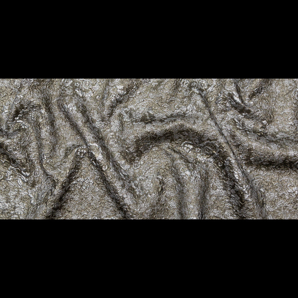 Silver and Pale Gold Luxury Metallic Brocade - Folded Silver and Pale Gold Luxury Metallic Brocade - Folded