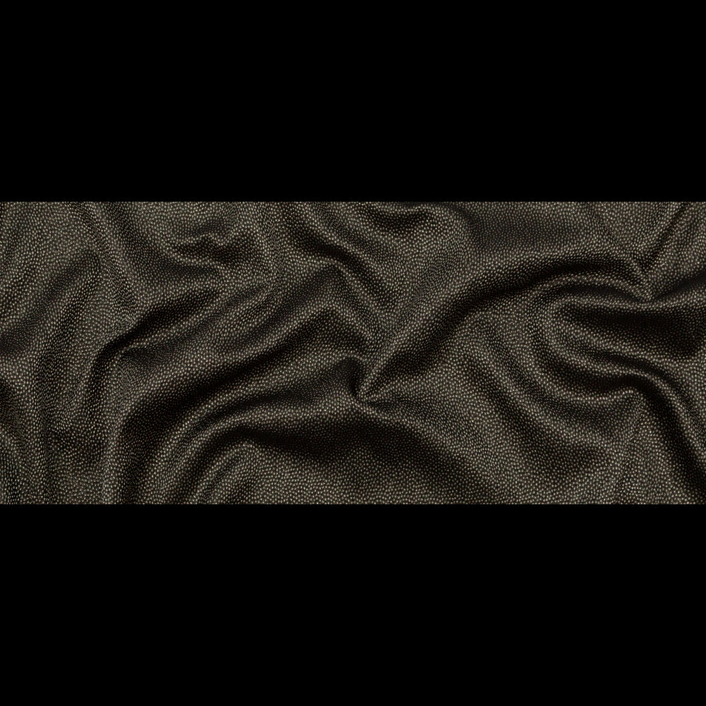 Metallic Pale Gold on Black Abstract Luxury Brocade - Folded Metallic Pale Gold on Black Abstract Luxury Brocade - Folded