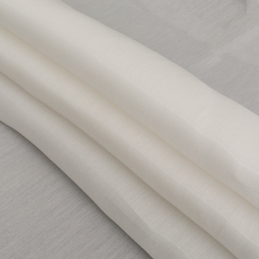 Luminous Off-White Semi-Sheer Bridal Mikado - Detail Luminous Off-White Semi-Sheer Bridal Mikado - Detail