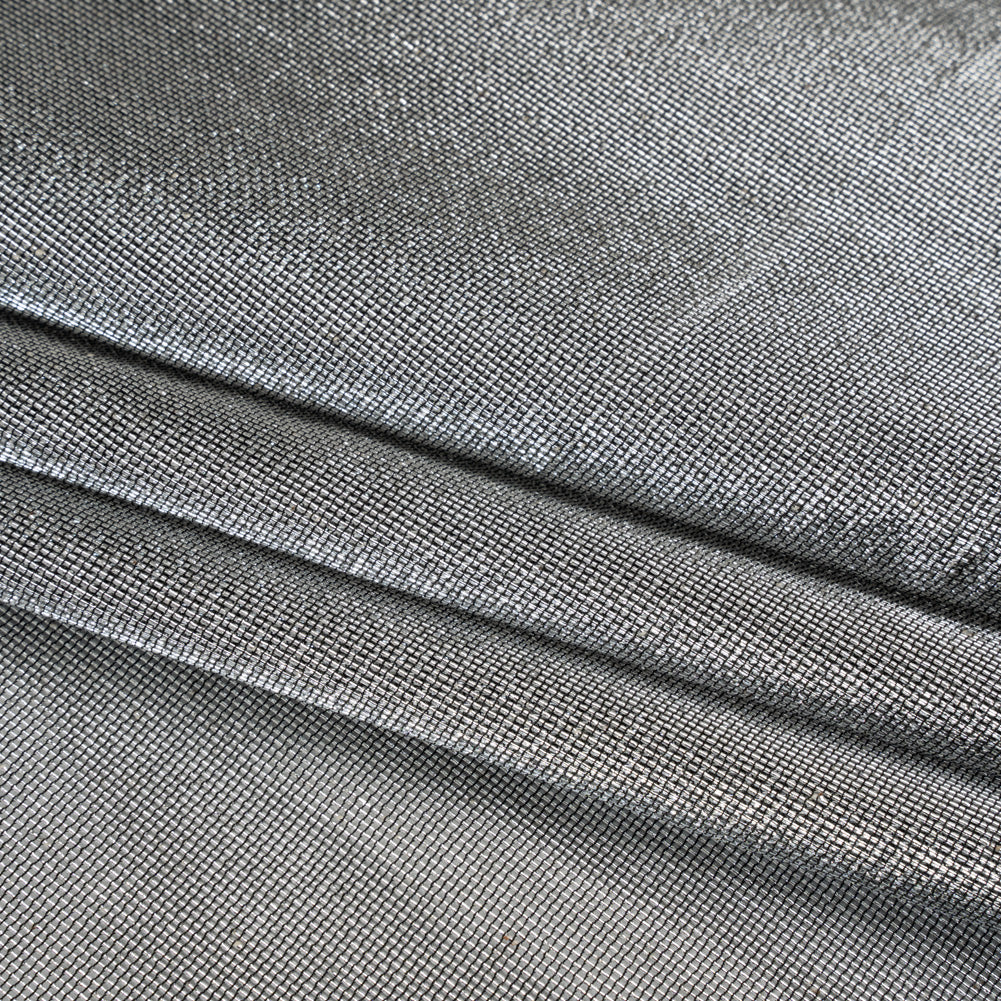 Metallic Woven Lame - Silver - Betania Collection - Folded Metallic Woven Lame - Silver - Betania Collection - Folded