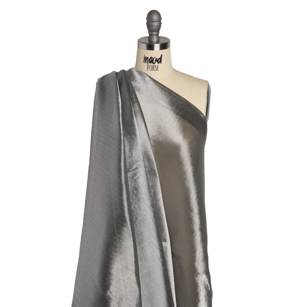 Metallic Woven Lame - Silver - Betania Collection - Drape Metallic Woven Lame - Silver - Betania Collection - Drape