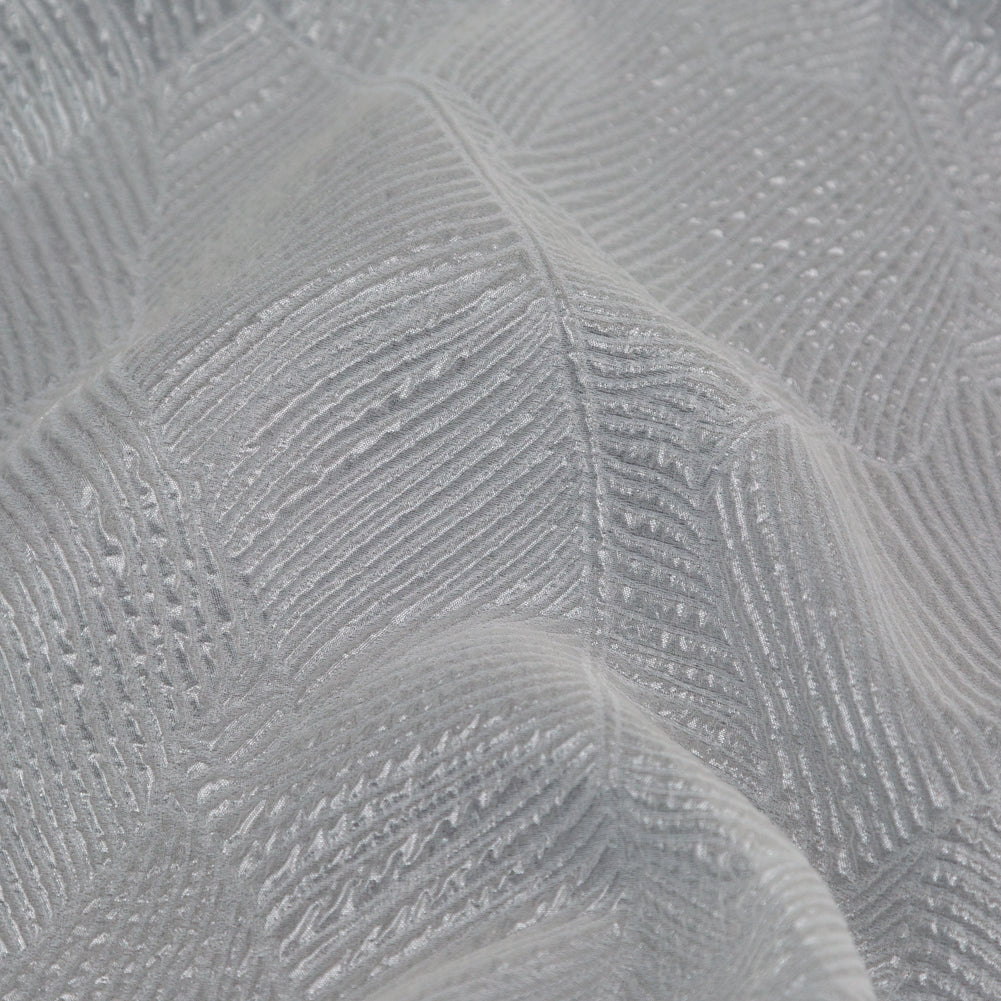 Luminous White Double-Layer Organza Brocade - Full Luminous White Double-Layer Organza Brocade - Full