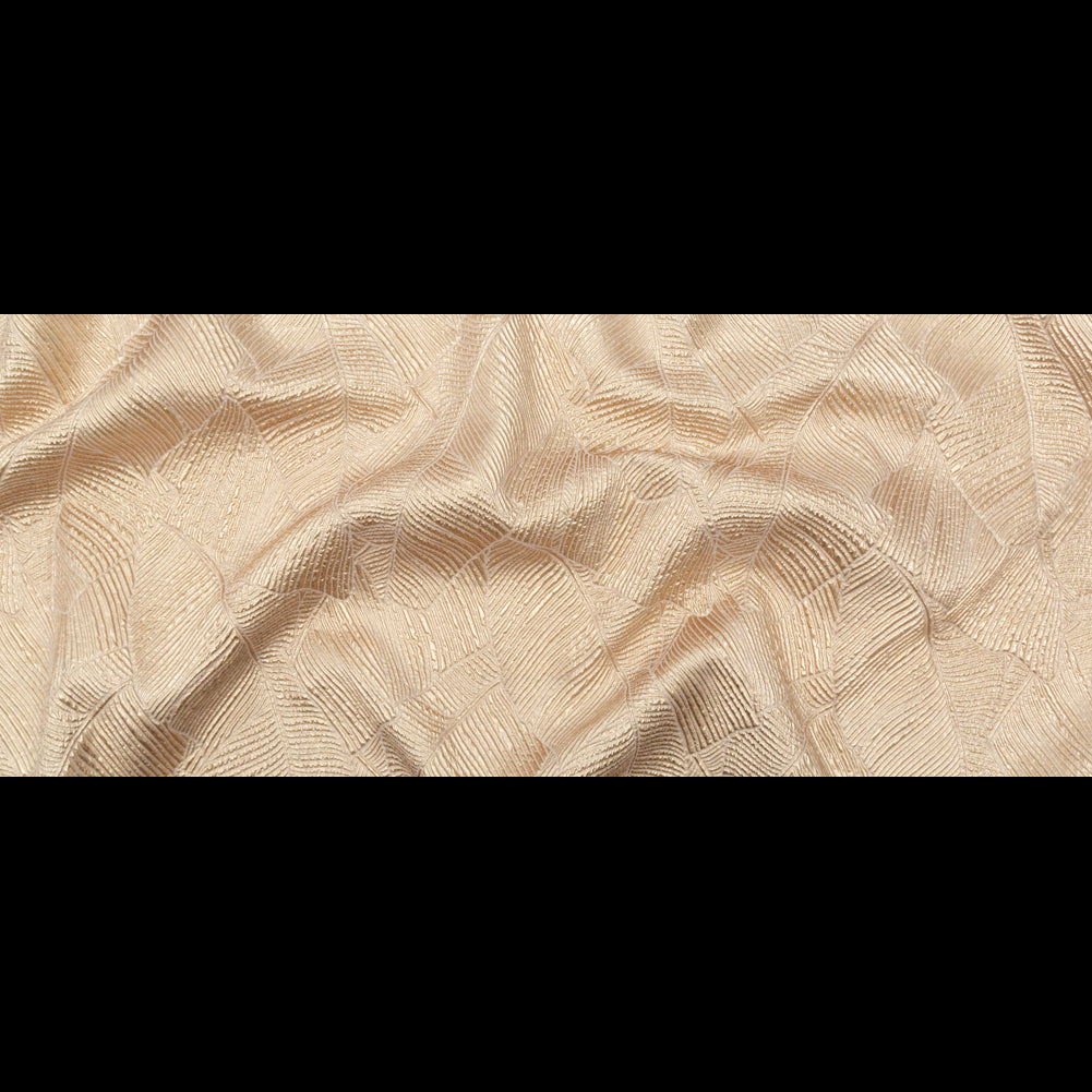 Luminous Gold Double-Layer Organza Brocade Folded Luminous Gold Double-Layer Organza Brocade Folded