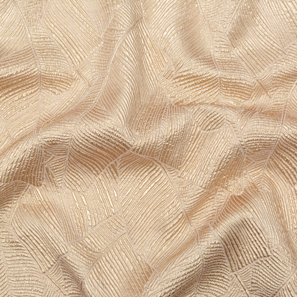 Luminous Gold Double-Layer Organza Brocade Luminous Gold Double-Layer Organza Brocade