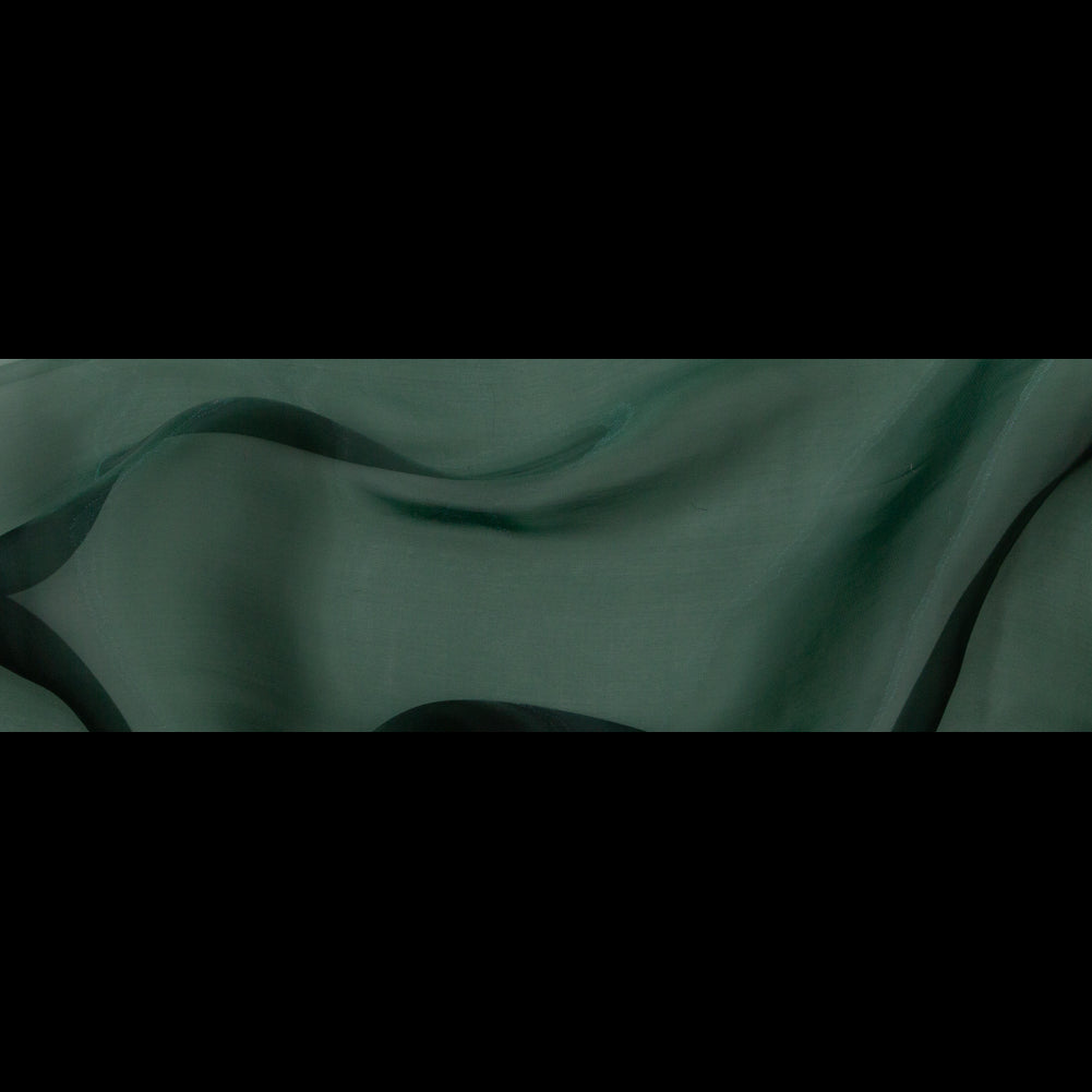 Iridescent Organza - Sleek Emerald Green Folded Iridescent Organza - Sleek Emerald Green Folded