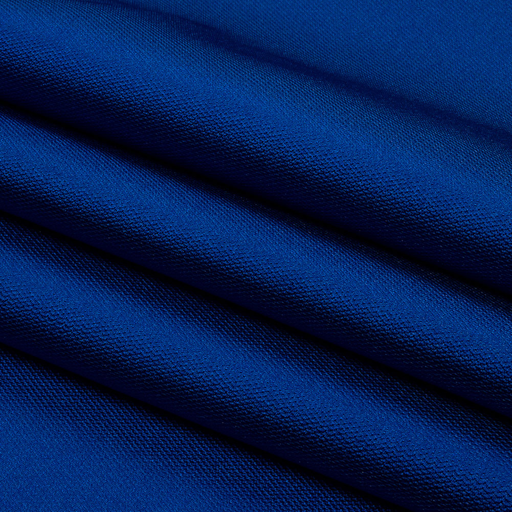 Novelty Polyester Pique - Cobalt Blue - Kestrel Collection Folded Novelty Polyester Pique - Cobalt Blue - Kestrel Collection Folded