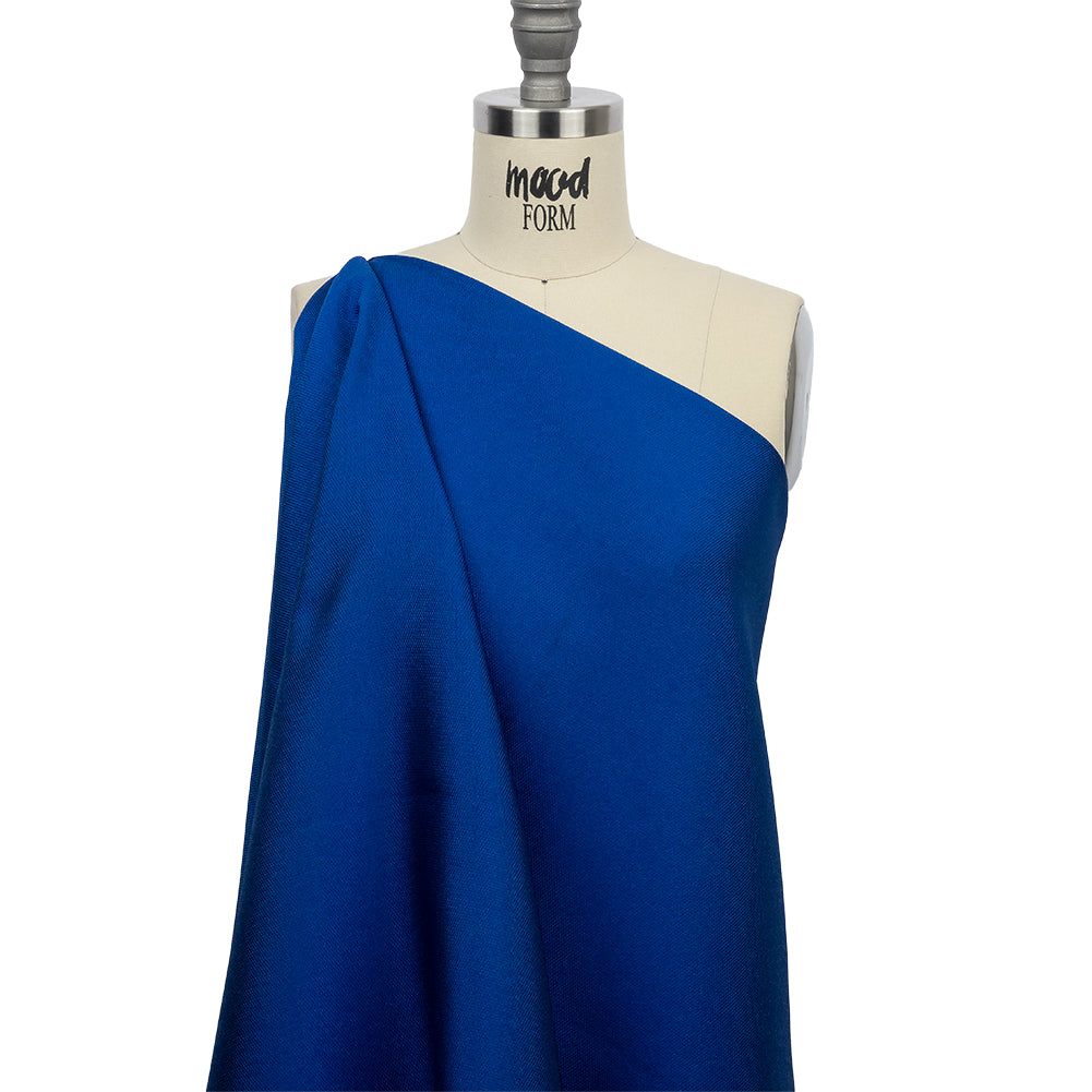 Novelty Polyester Pique - Cobalt Blue - Kestrel Collection Drape Novelty Polyester Pique - Cobalt Blue - Kestrel Collection Drape