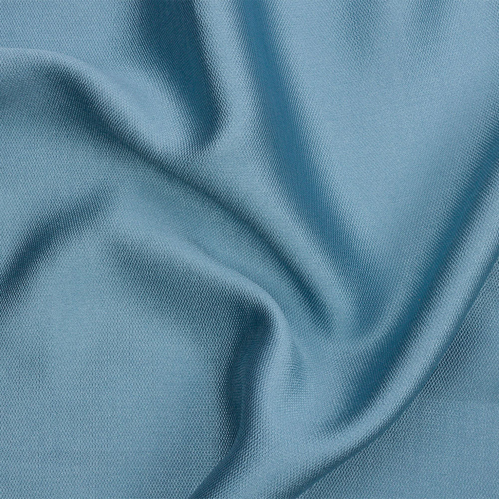 Novelty Polyester Pique - Steel Blue - Kestrel Collection Novelty Polyester Pique - Steel Blue - Kestrel Collection