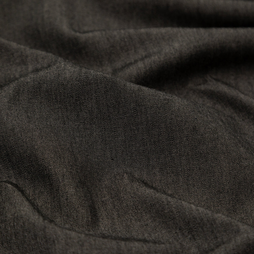 Heathered Black Water Repellent Canvas - Detail Heathered Black Water Repellent Canvas - Detail