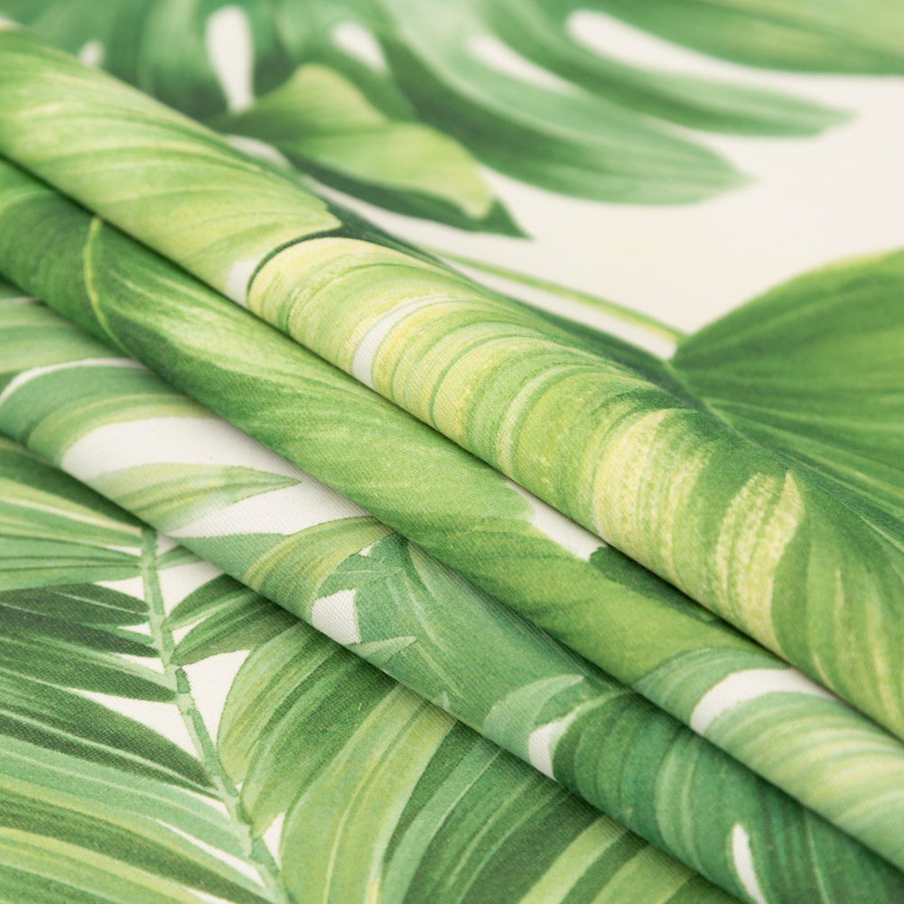 Foliage Tropical Leaves Printed Woven - Folded Foliage Tropical Leaves Printed Woven - Folded