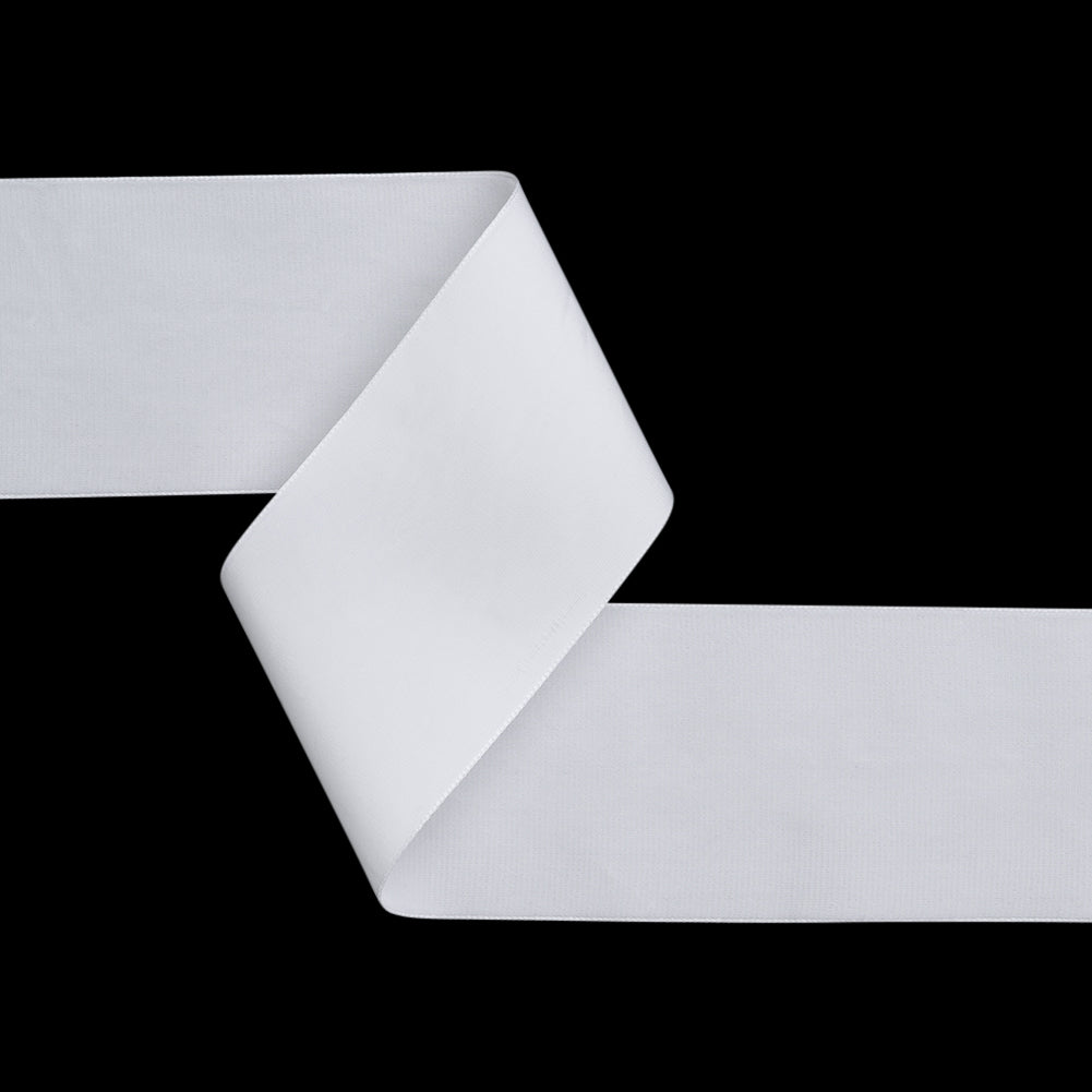 Single Faced Velvet Ribbon Made in Italy - 2.875" - White - Sabine Collection Single Faced Velvet Ribbon Made in Italy - 2.875" - White - Sabine Collection