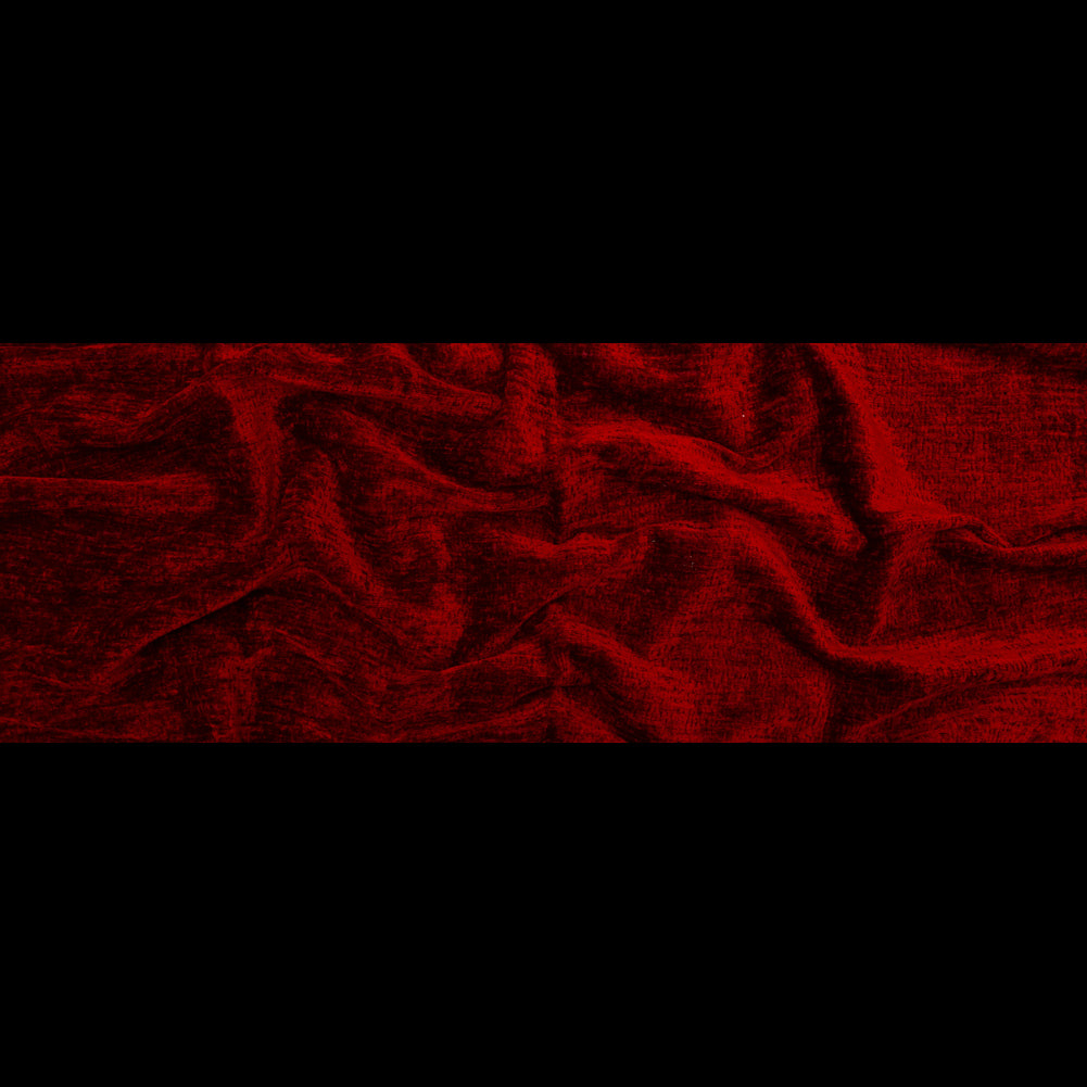 Sinful Red Polyester Upholstery Chenille Full Sinful Red Polyester Upholstery Chenille Full
