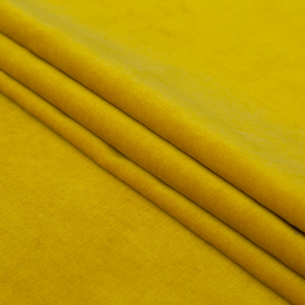 Gen-Z Yellow Velvet with Imitation Dupioni Backing - Folded Gen-Z Yellow Velvet with Imitation Dupioni Backing - Folded