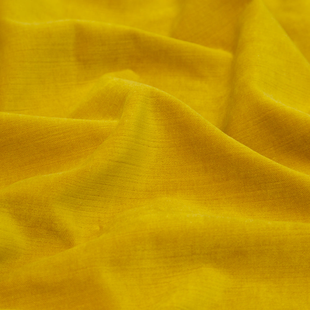 Gen-Z Yellow Velvet with Imitation Dupioni Backing - Detail Gen-Z Yellow Velvet with Imitation Dupioni Backing - Detail