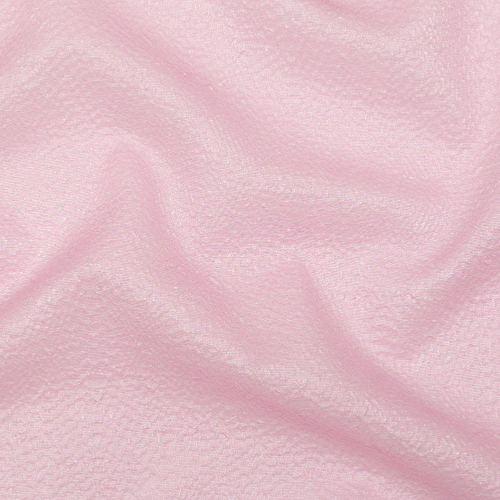 Metallic Pink Striped Bubble Wrap Organza Brocade Metallic Pink Striped Bubble Wrap Organza Brocade