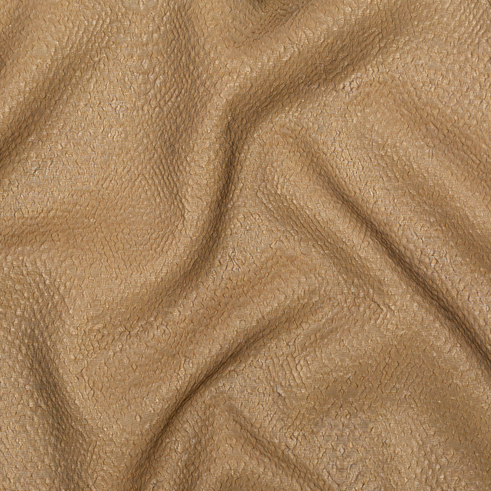 Metallic Gold Striped Bubble Wrap Organza Brocade Metallic Gold Striped Bubble Wrap Organza Brocade
