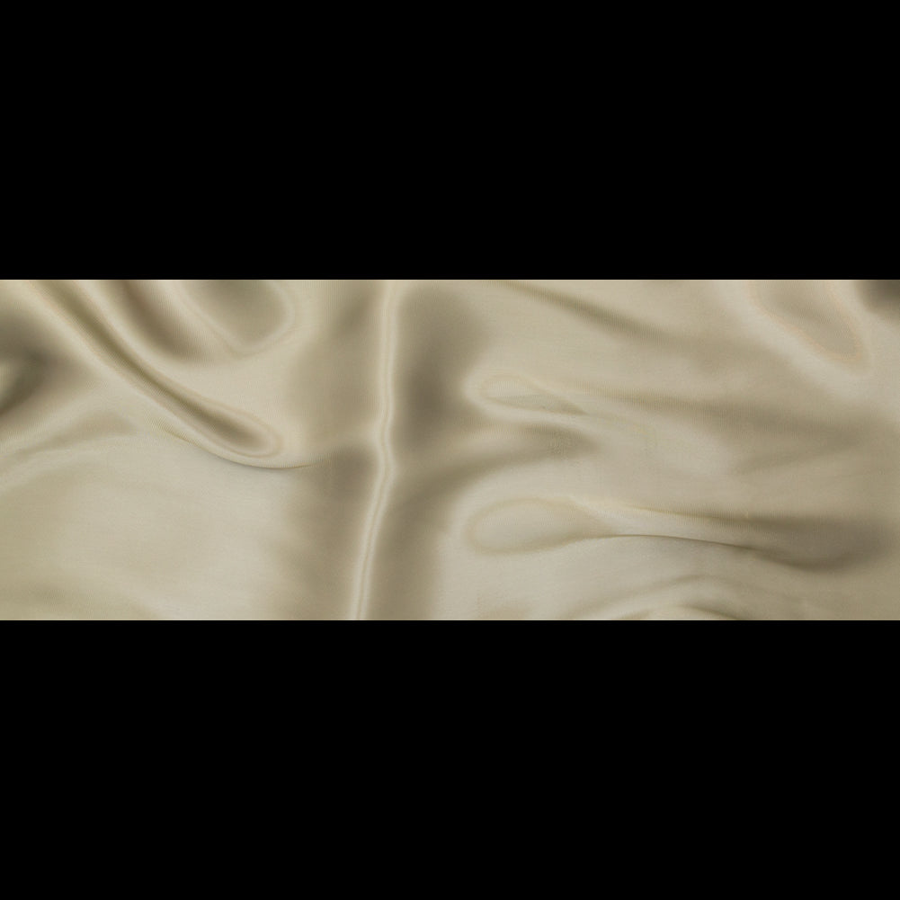 Luminous Light Olive Satin-Faced Twill Organza - Folded Luminous Light Olive Satin-Faced Twill Organza - Folded