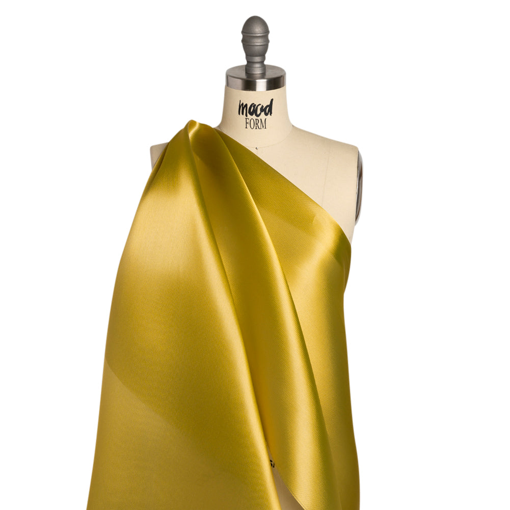 Anise Luminous Dark Gold Satin-Faced Twill Organza - Detail Anise Luminous Dark Gold Satin-Faced Twill Organza - Detail