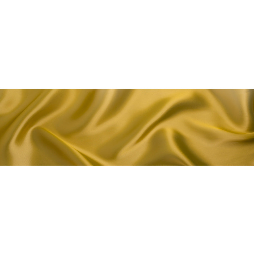 Anise Luminous Dark Gold Satin-Faced Twill Organza - Drape Anise Luminous Dark Gold Satin-Faced Twill Organza - Drape