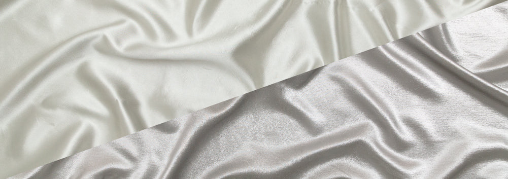 Metallic Luxury Lame - Silver - Meriden Collection Folded Metallic Luxury Lame - Silver - Meriden Collection Folded