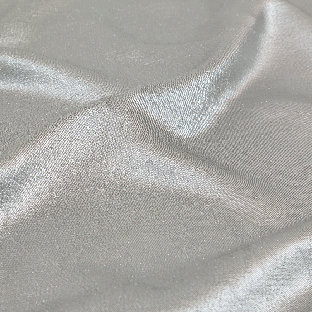 Metallic Luxury Lame - Silver - Meriden Collection Full Metallic Luxury Lame - Silver - Meriden Collection Full