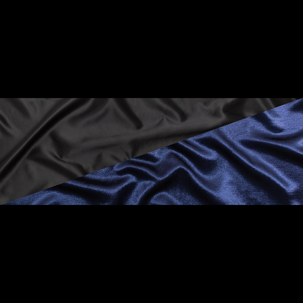 Metallic Navy Luxury Lame - Folded Metallic Navy Luxury Lame - Folded