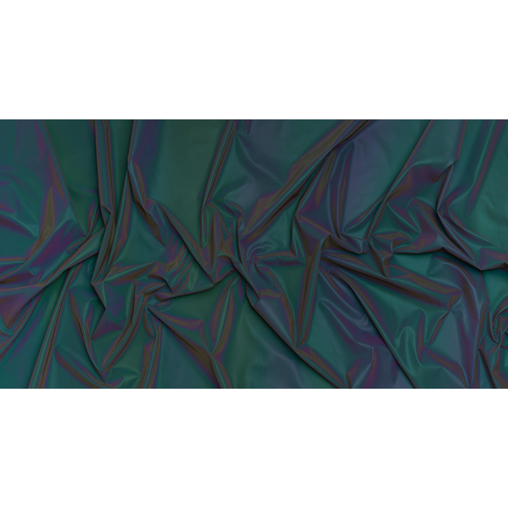 Woven Reflective Fabric - Black and Rainbow Woven Reflective Fabric - Black and Rainbow