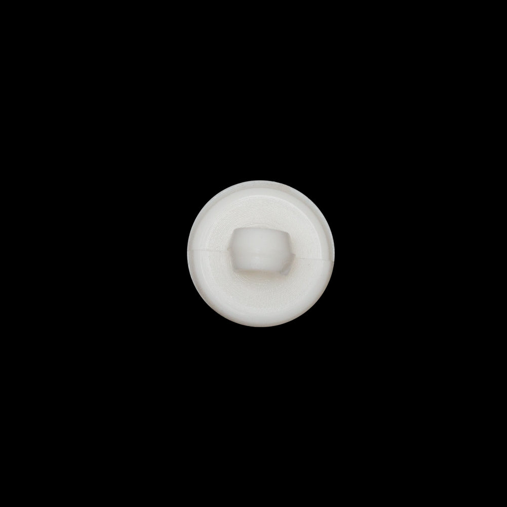 Italian Ivory Plastic Shank Button - 18L/11.5mm - Detail