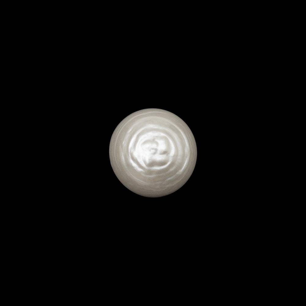 Italian Ivory Plastic Shank Button - 18L/11.5mm