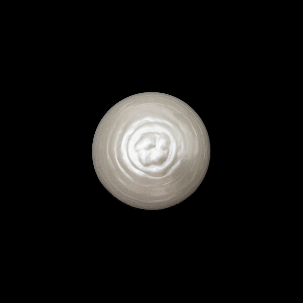Italian Ivory Plastic Shank Button - 24L/15mm
