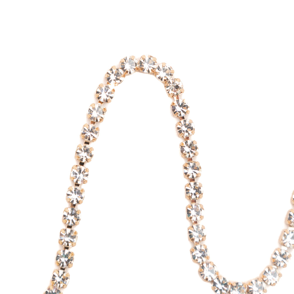 Italian Crystal and Gold Rhinestone Trim - SS16/4MM - Detail