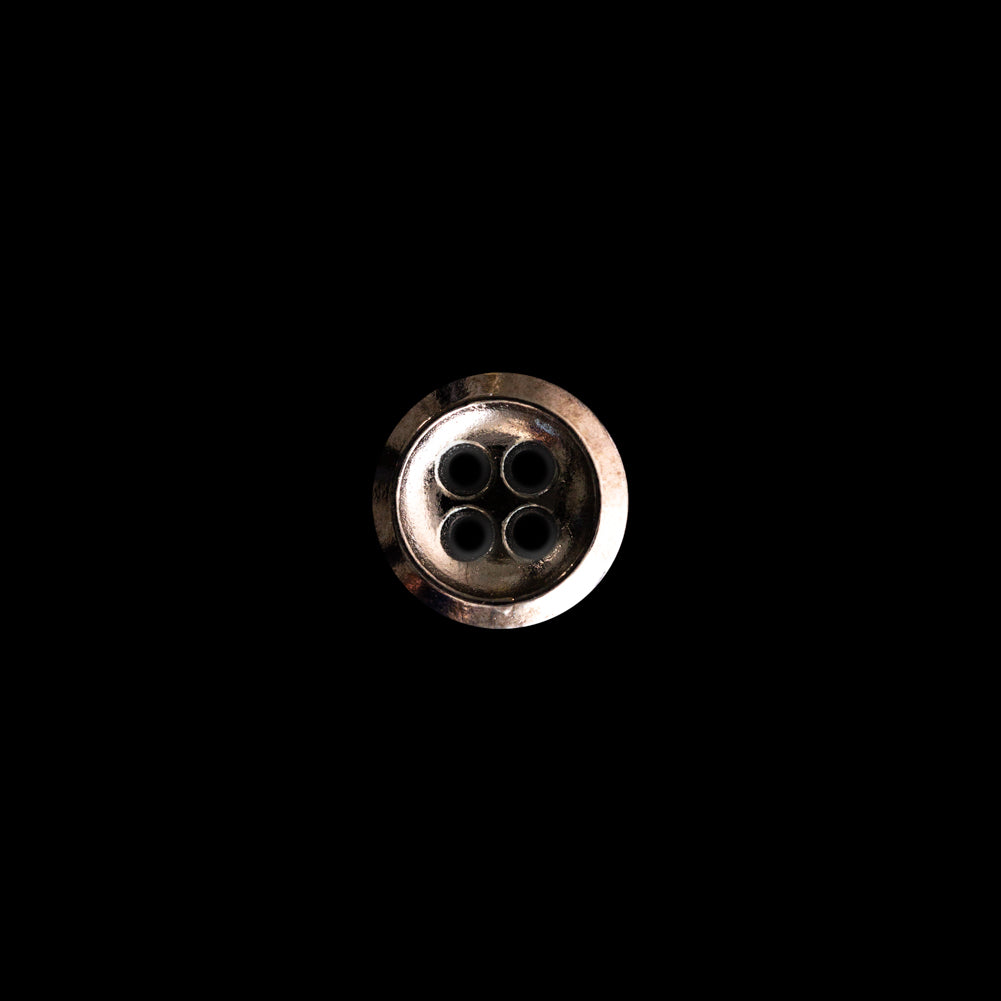Italian Gunmetal 4-Hole Button - 16L/10mm Italian Gunmetal 4-Hole Button - 16L/10mm