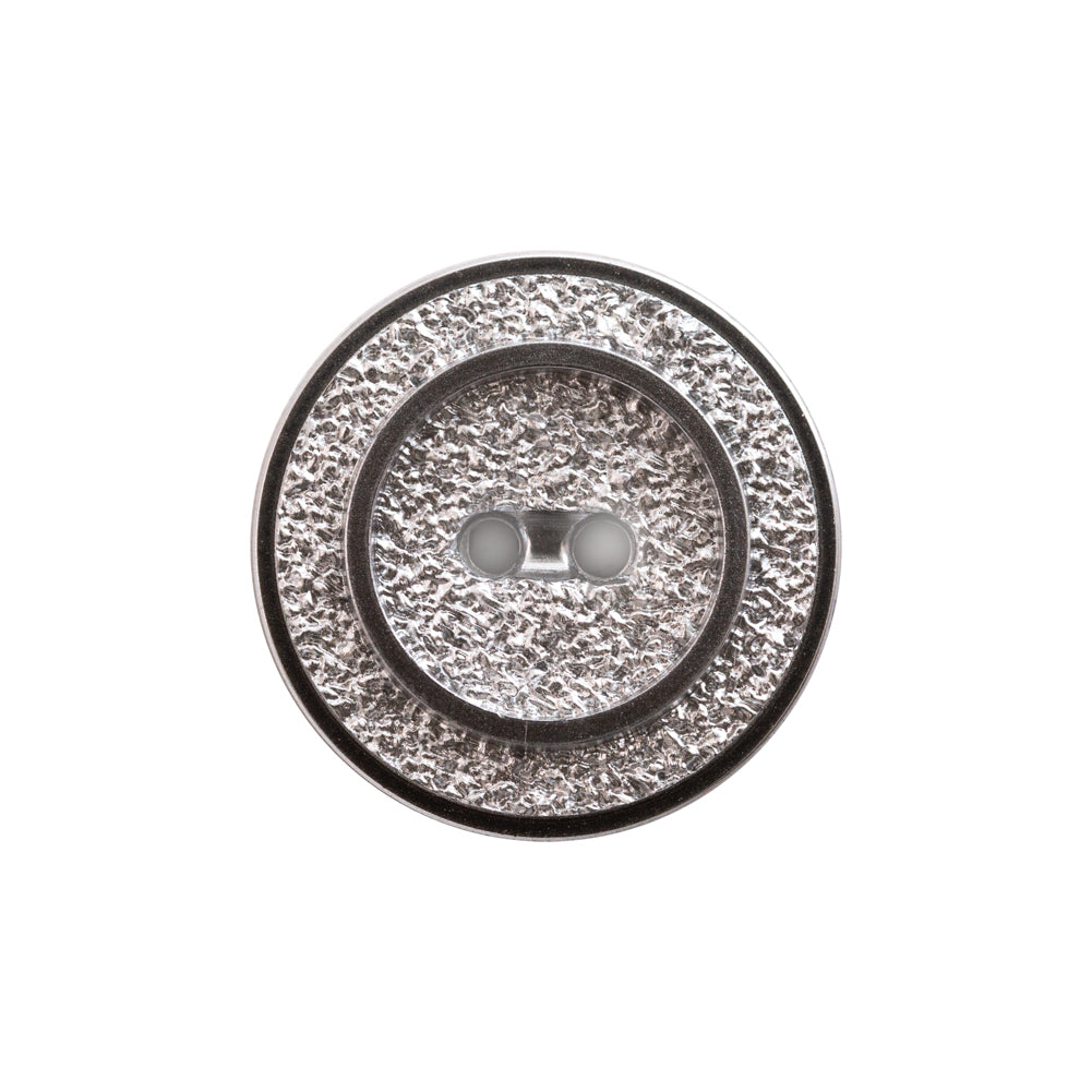 Italian Silver Gravel 2-Hole Button - 36L/23mm Italian Silver Gravel 2-Hole Button - 36L/23mm