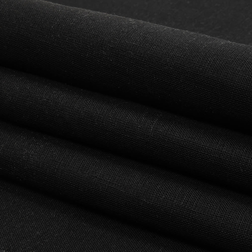 Black Heavyweight Linen Woven Folded Black Heavyweight Linen Woven Folded