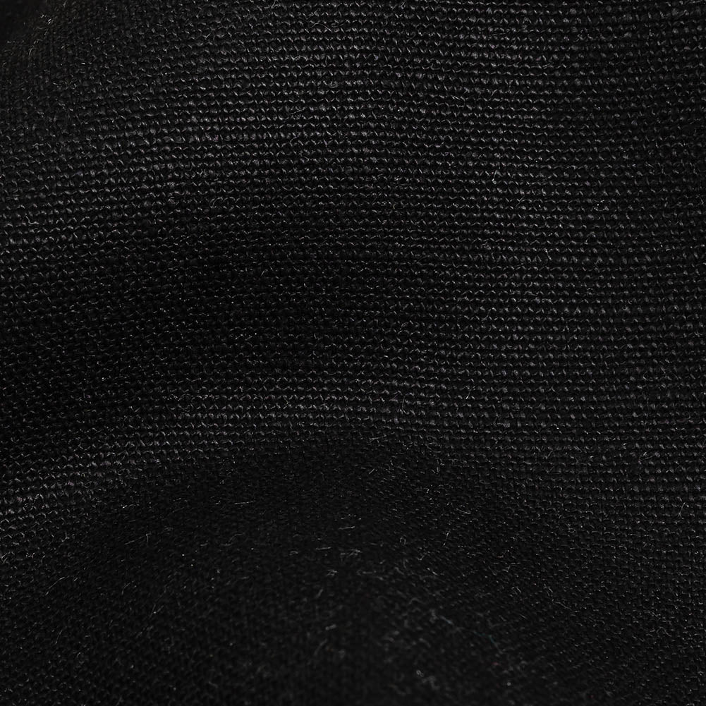 Black Heavyweight Linen Woven Detail Black Heavyweight Linen Woven Detail