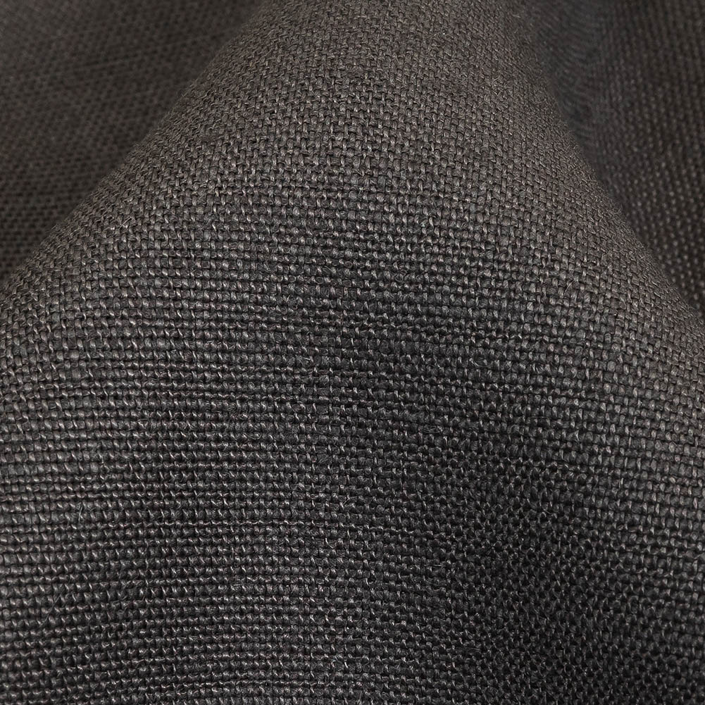 Smoke Gray Heavyweight Linen Woven - Detail Smoke Gray Heavyweight Linen Woven - Detail