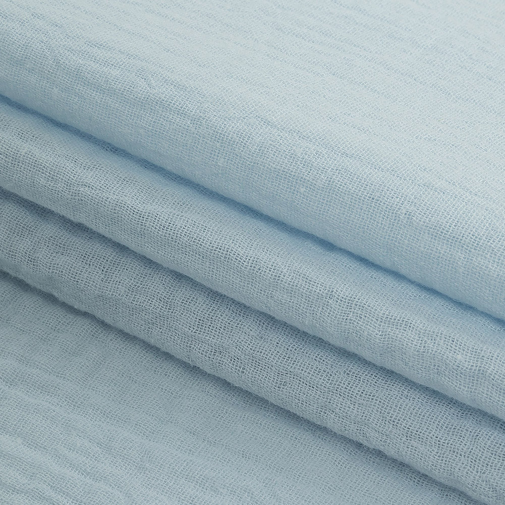 Talamanca Light Blue Double Cotton Gauze - Detail Talamanca Light Blue Double Cotton Gauze - Detail