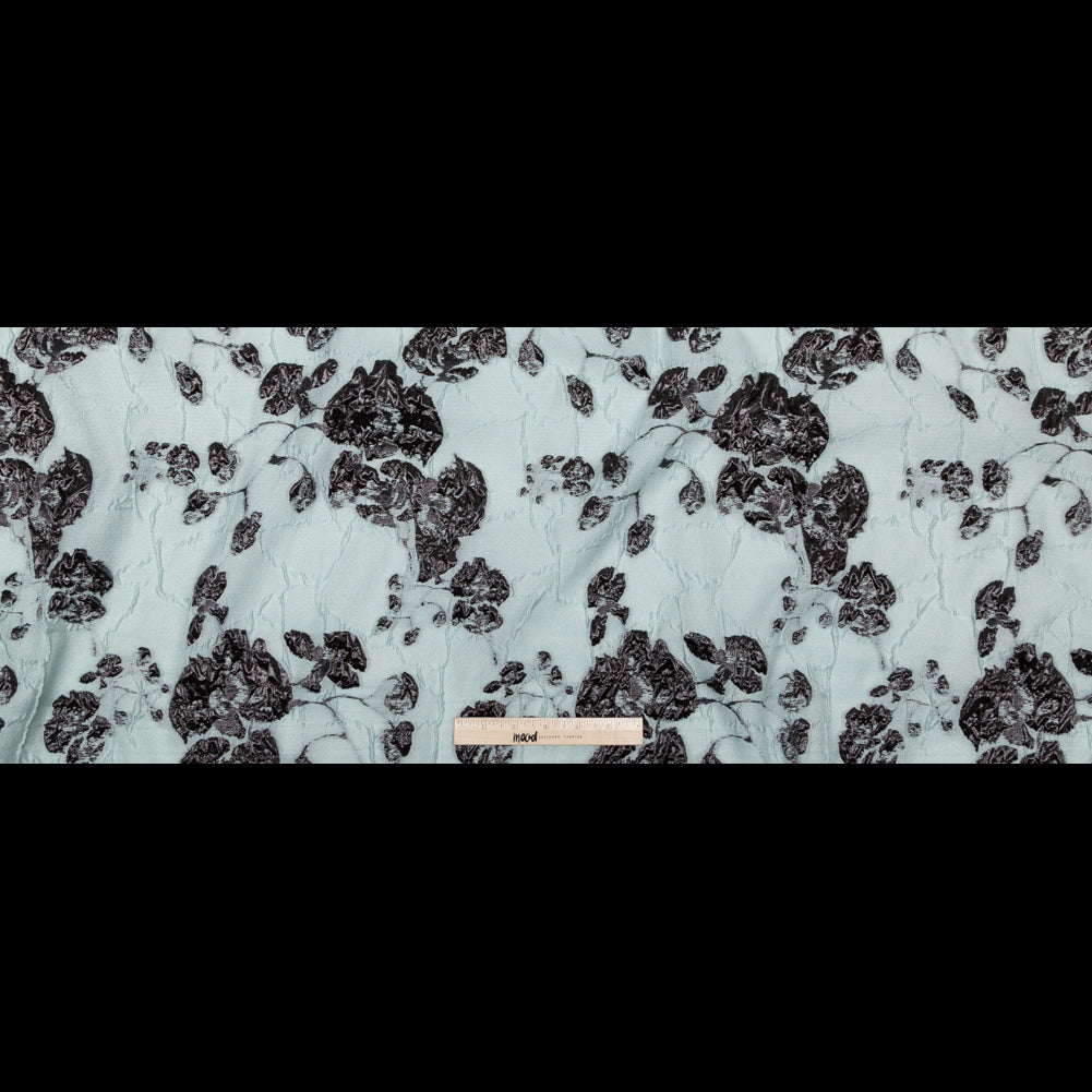 Metallic Black and Quarry Rosy Luxury Brocade - Full Metallic Black and Quarry Rosy Luxury Brocade - Full