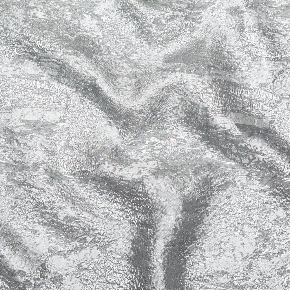 Metallic Matte Silver Abstract Luxury Brocade Metallic Matte Silver Abstract Luxury Brocade