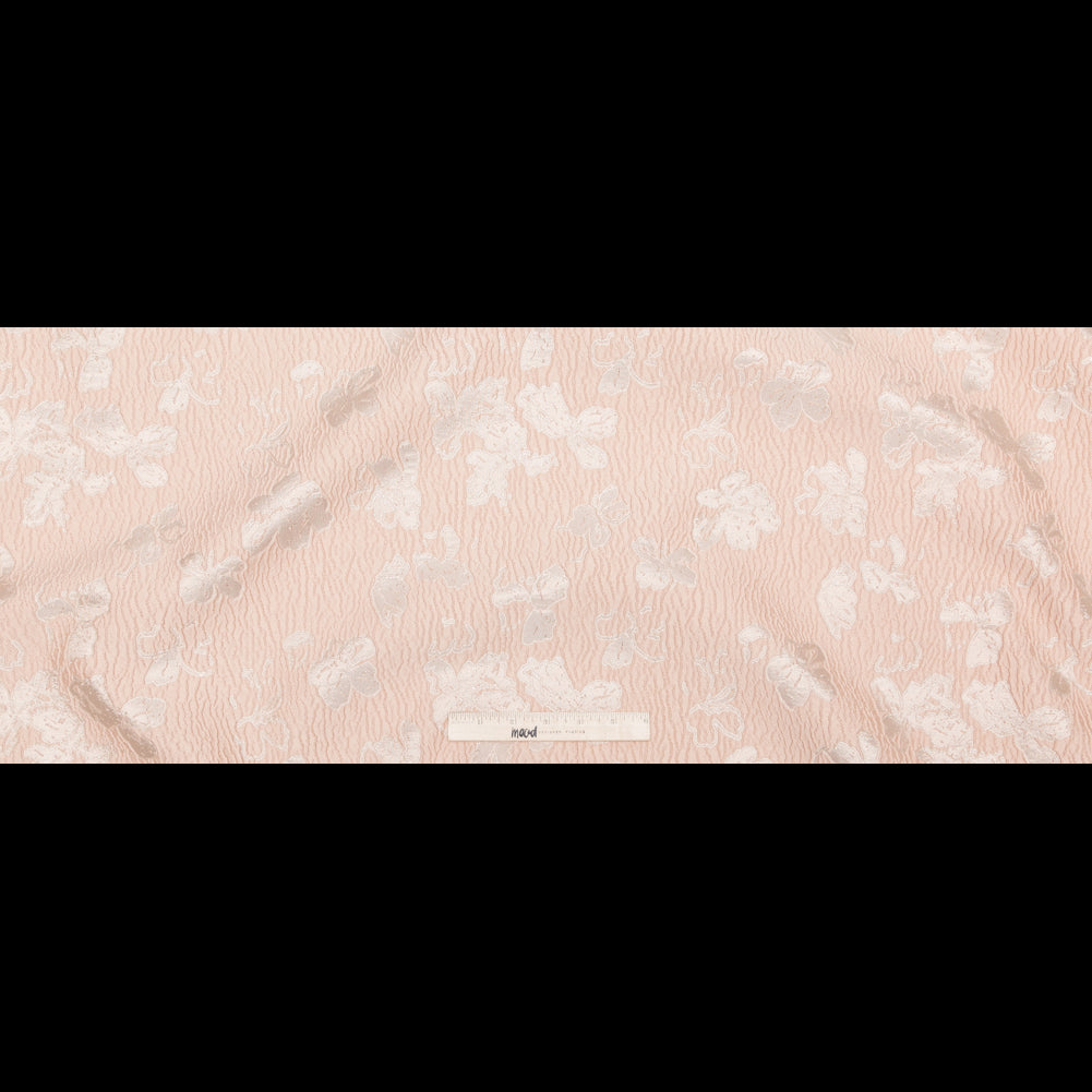 Metallic Dusty Pink and Linen Floral Luxury Brocade Full Metallic Dusty Pink and Linen Floral Luxury Brocade Full
