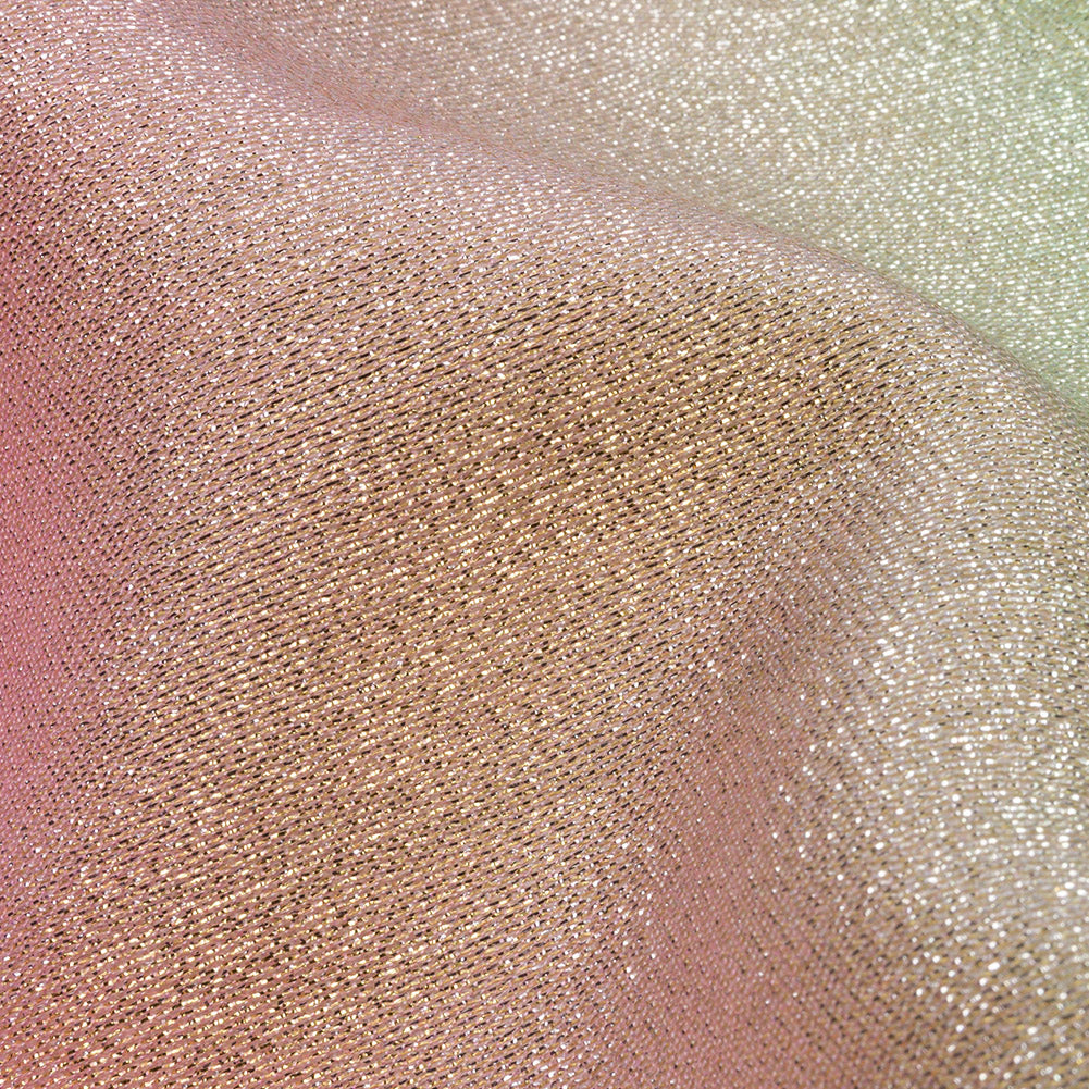 Metallic Pastel Rainbow Polyester Lame Detail Metallic Pastel Rainbow Polyester Lame Detail