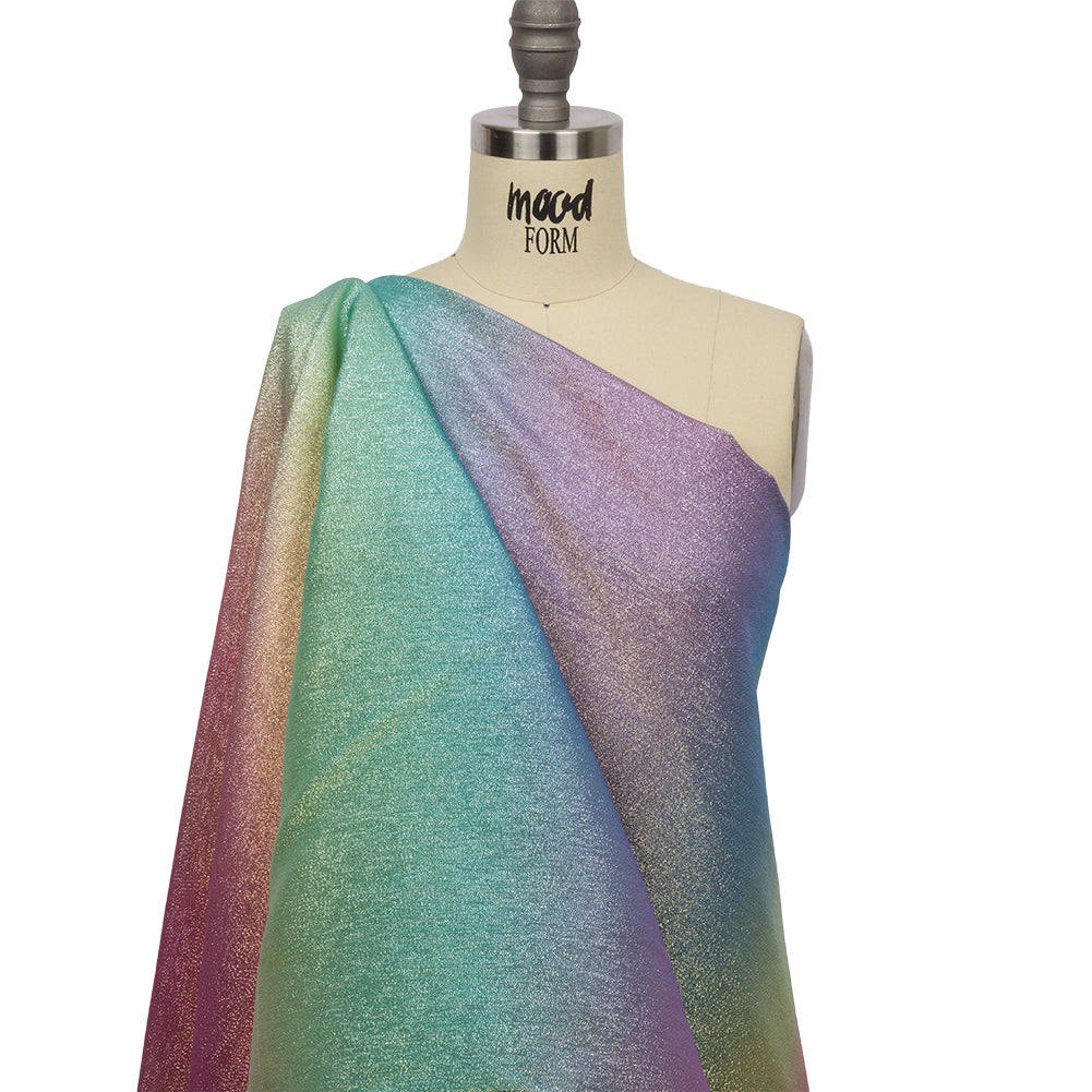 Metallic Pastel Rainbow Polyester Lame Drape Metallic Pastel Rainbow Polyester Lame Drape