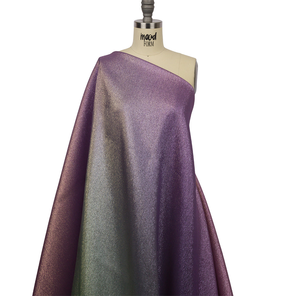 Metallic Pastel Purple, Blue and Gold Polyester Lame - Drape Metallic Pastel Purple, Blue and Gold Polyester Lame - Drape