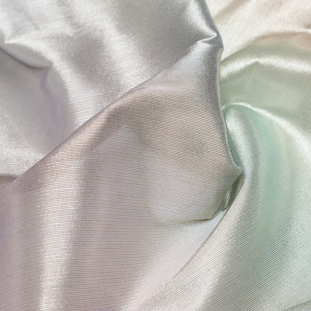 Metallic Pastel Rainbow Polyester Scrim Lame Detail Metallic Pastel Rainbow Polyester Scrim Lame Detail