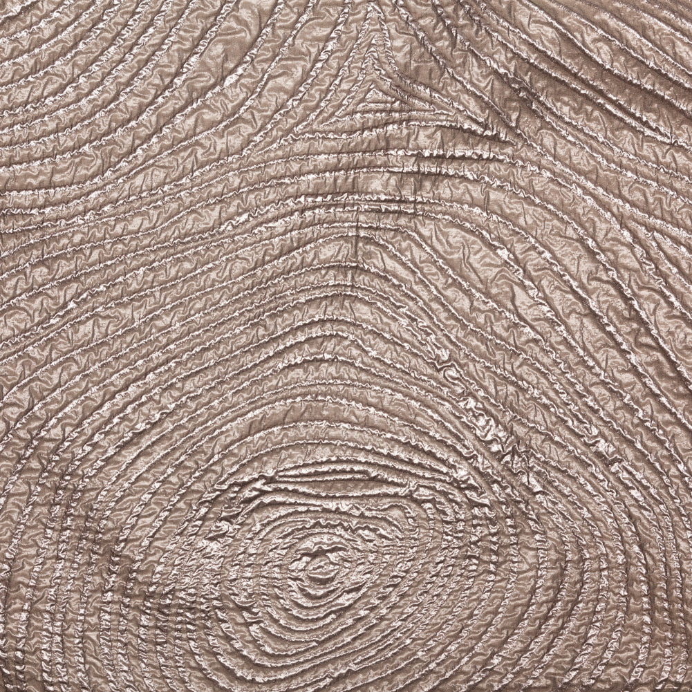 Metallic Timber Wolf Spirals Luxury Organza Brocade Metallic Timber Wolf Spirals Luxury Organza Brocade