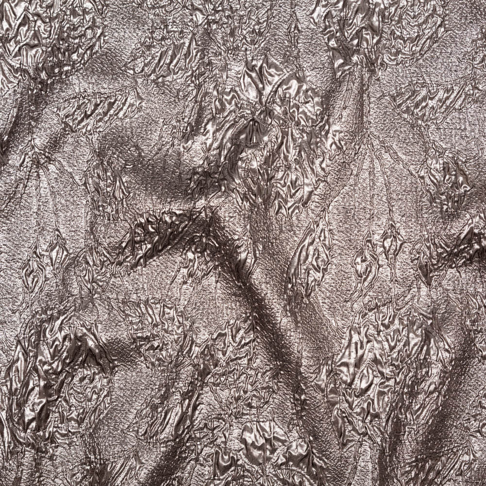 Metallic Cinder Crinkled Luxury Brocade Metallic Cinder Crinkled Luxury Brocade