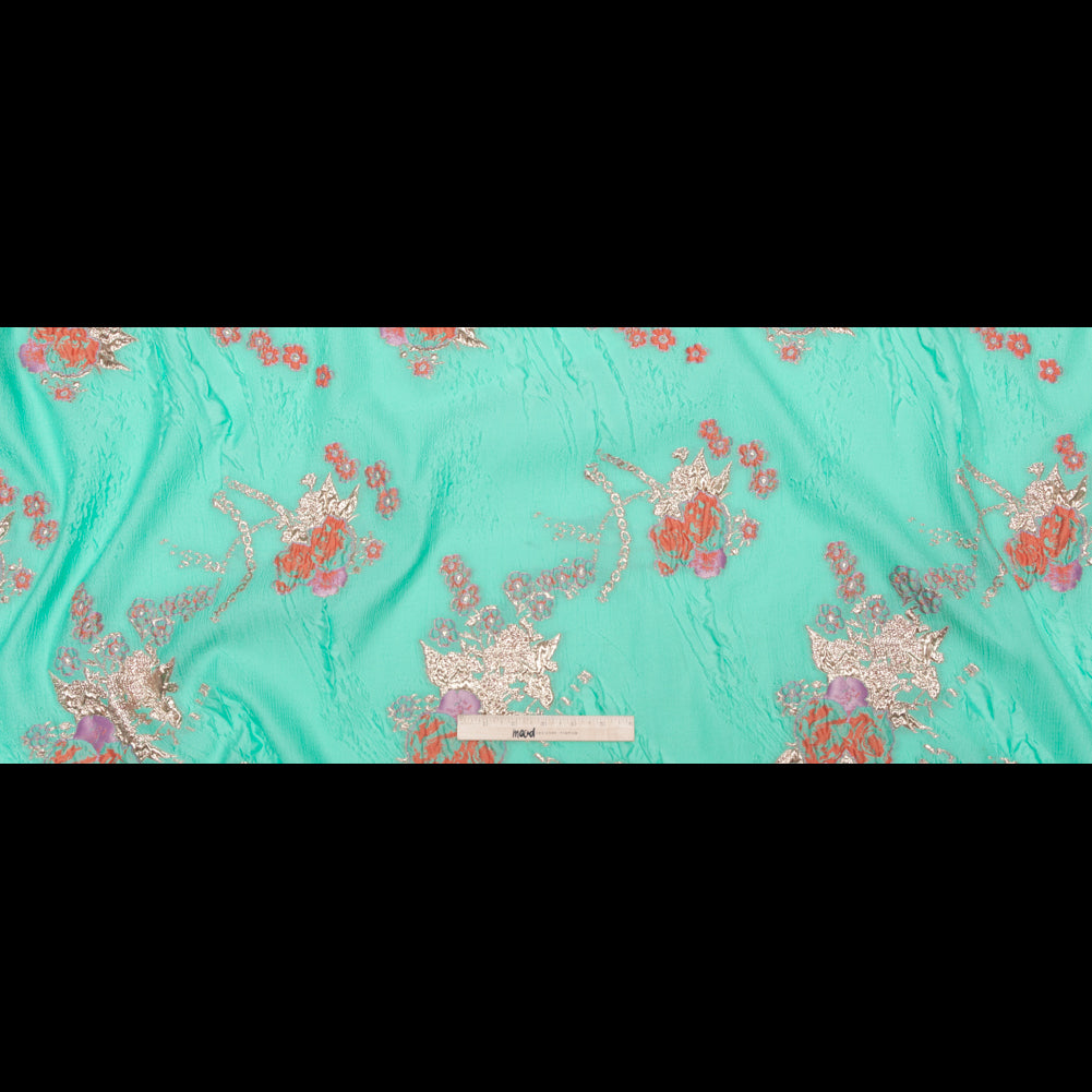 Cascade, Orchid Haze and Metallic Bright Gold Floral Luxury Brocade - Full Cascade, Orchid Haze and Metallic Bright Gold Floral Luxury Brocade - Full